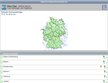 Tablet Screenshot of m.hochwasserzentralen.de
