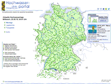 Tablet Screenshot of hochwasserzentralen.de